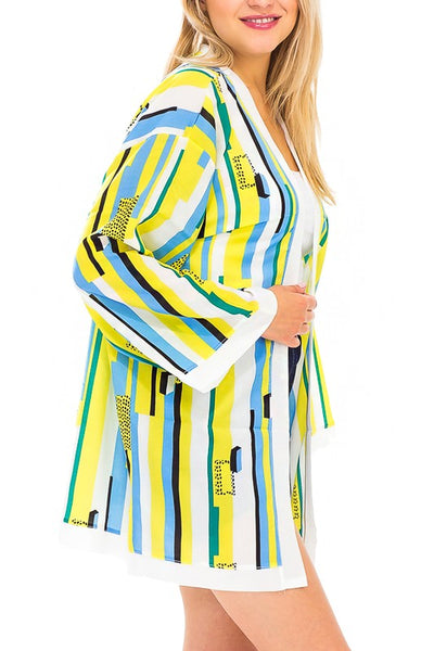 VERTICAL STRIPE KIMONO