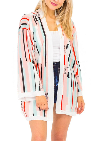 VERTICAL STRIPE KIMONO