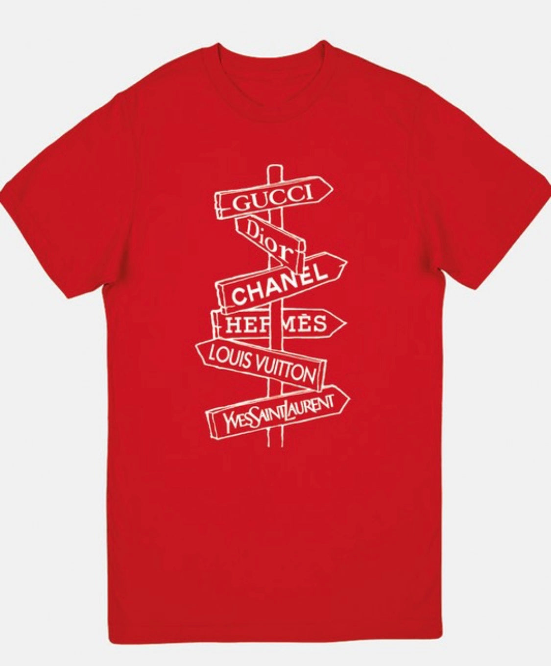 NOBRAND Put Her in Designer T-Shirt Plus Size 2x / Red