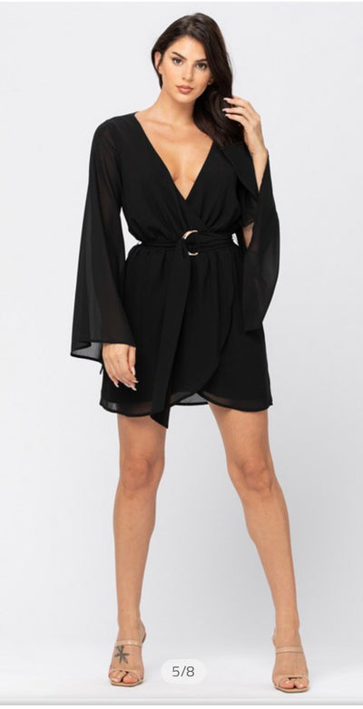Black Kimono Dress - ROCKED BY ROCKIE Black Kimono Dress - ROCKED BY ROCKIE