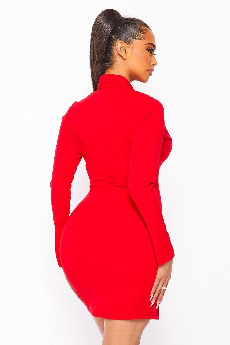 REALLY TRUE LOVE RED TUXEDO DRESS REALLY TRUE LOVE RED TUXEDO DRESS