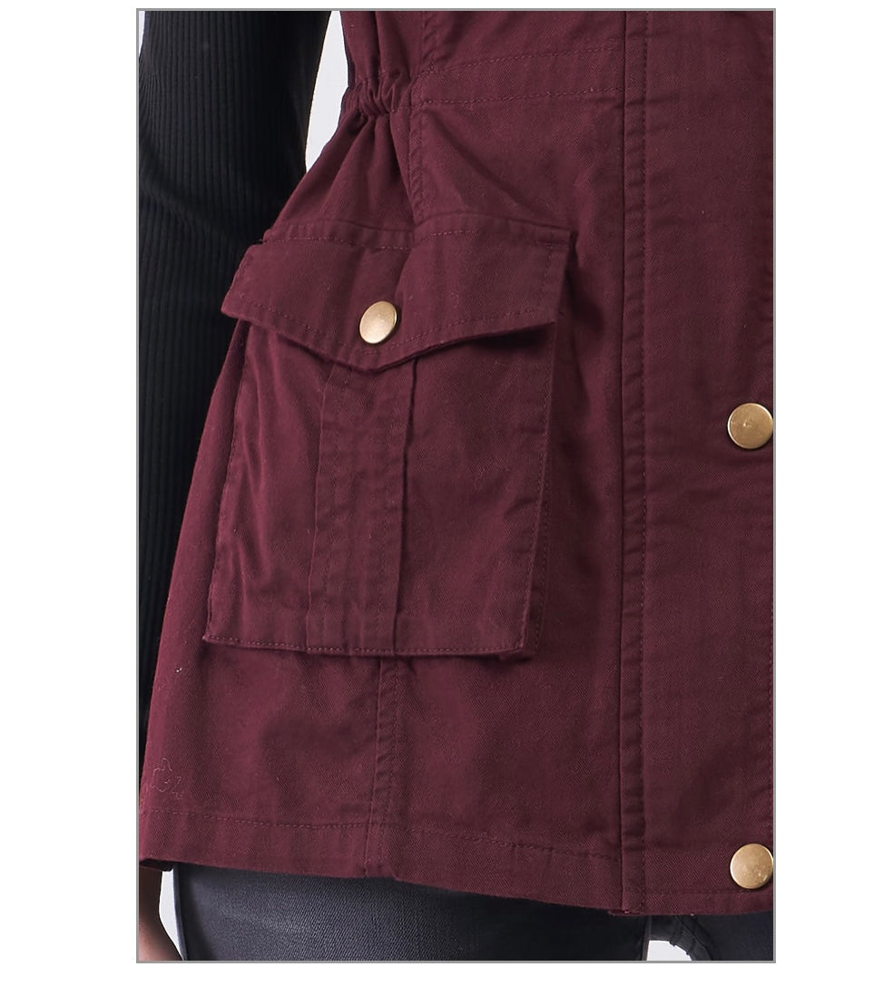 Burgundy Vest